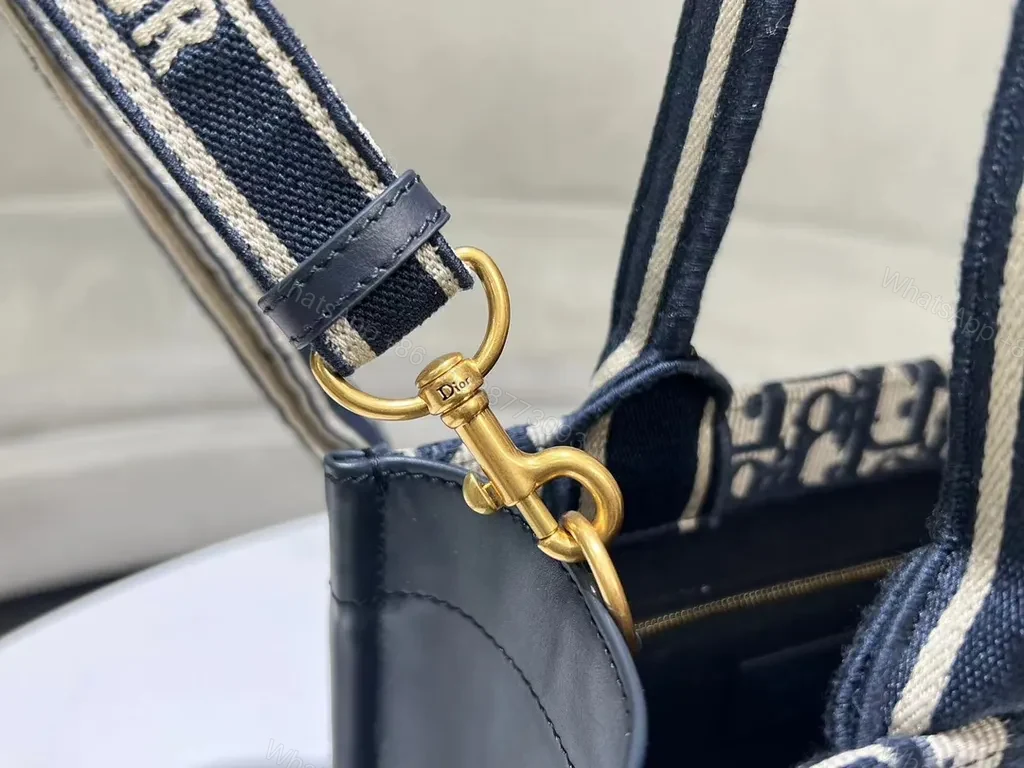 View 9 of Structured Satchel: Dior Pattern + Signature Stripe Bag