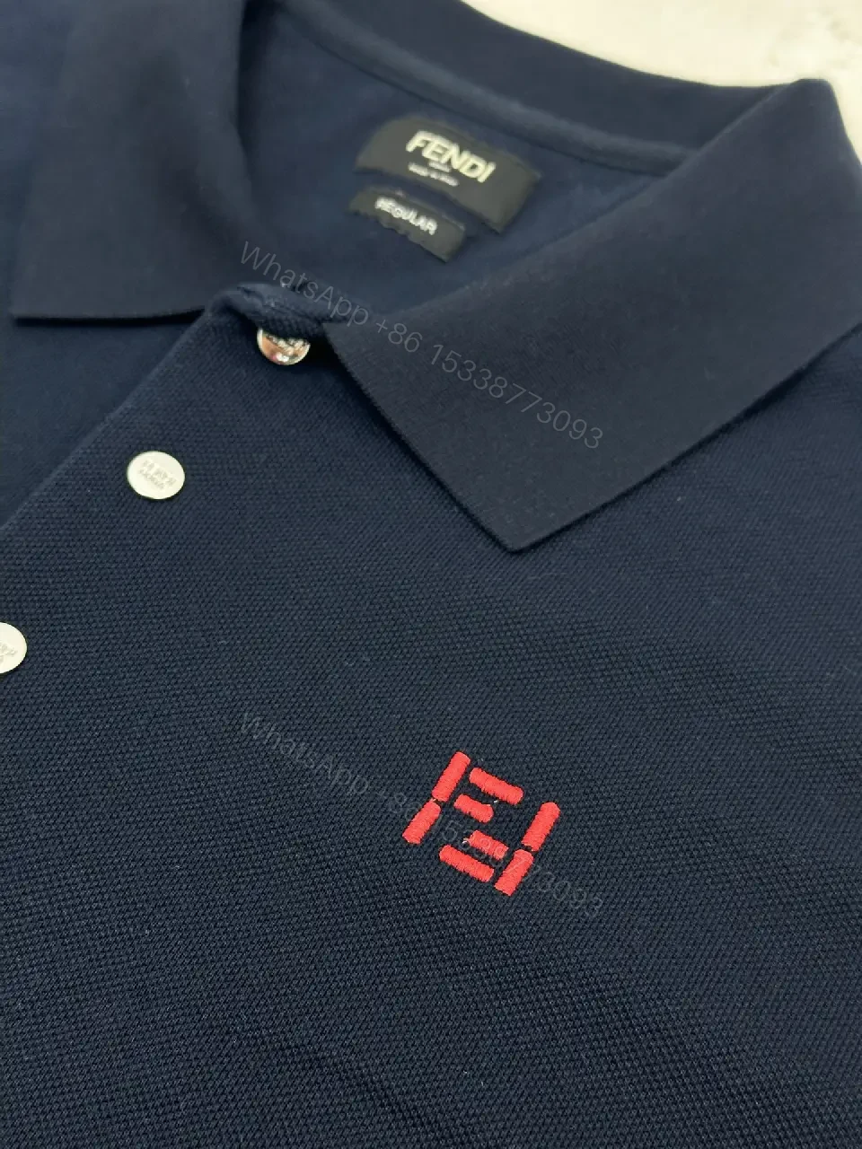View 9 of Deep Navy Polo | Soft Knit, Subtle Logo, Modern Fit