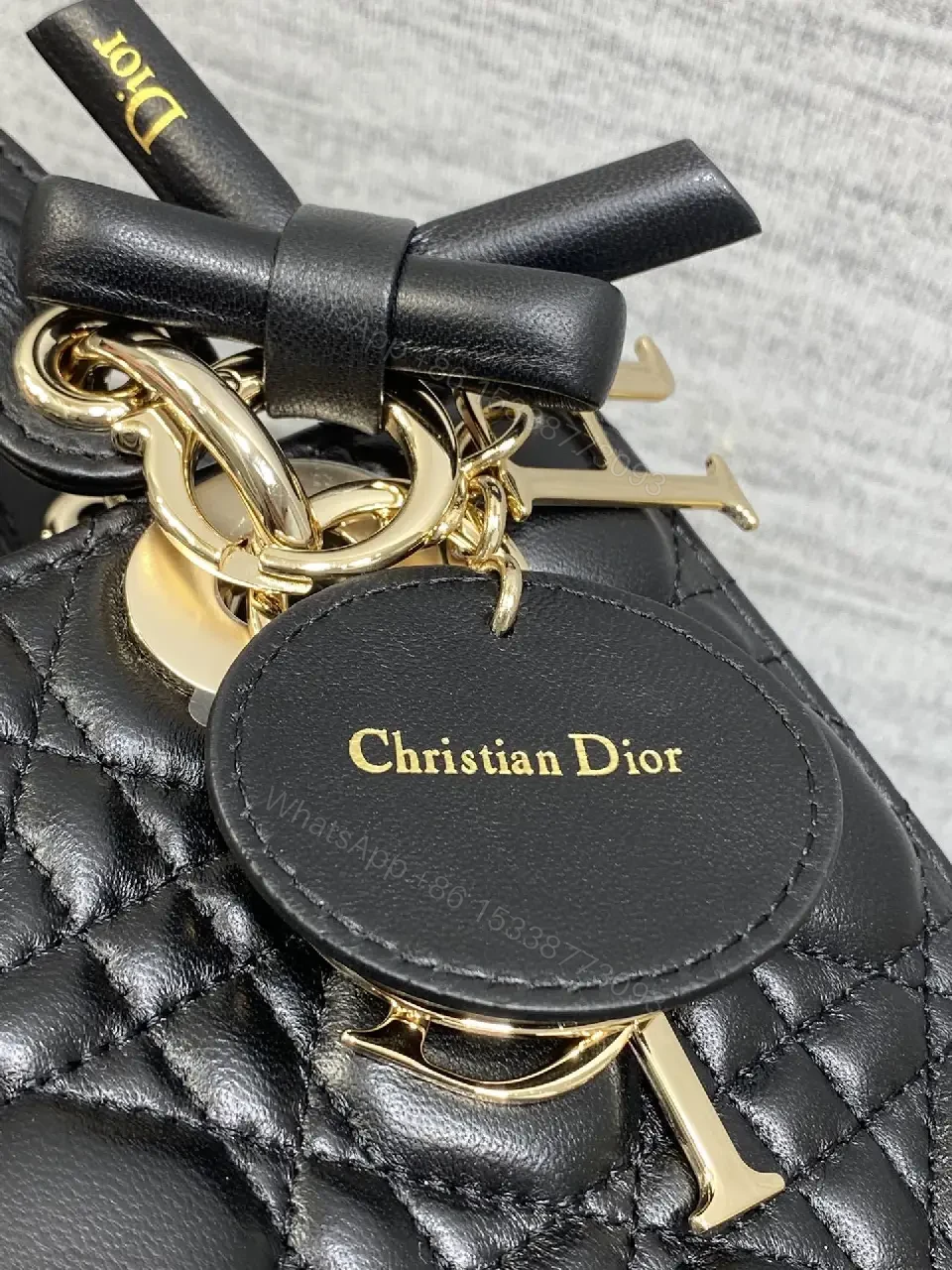 View 2 of Quilted Mini Handbag: Gold Accents, Luxury Chic