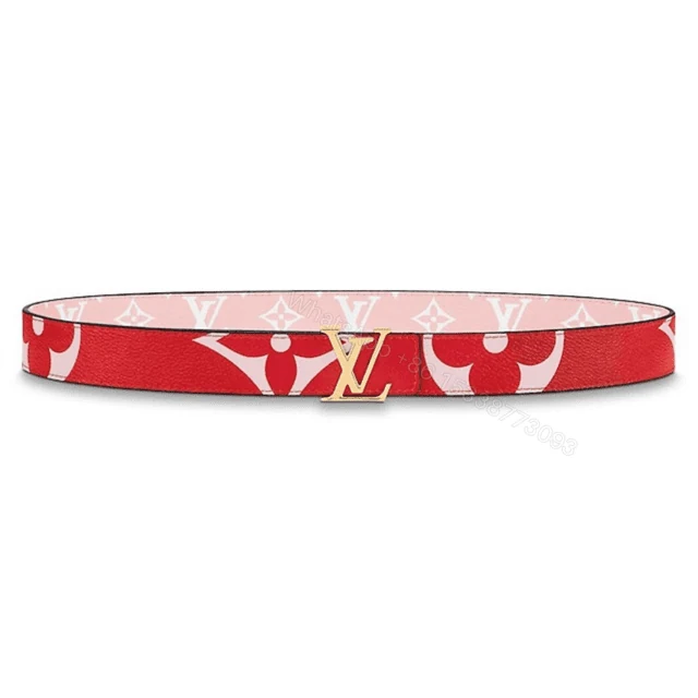 LOUIS VUITTON WOMEN’S ICONIC 30MM REVERSIBLE BELT RED – B145 — view 1