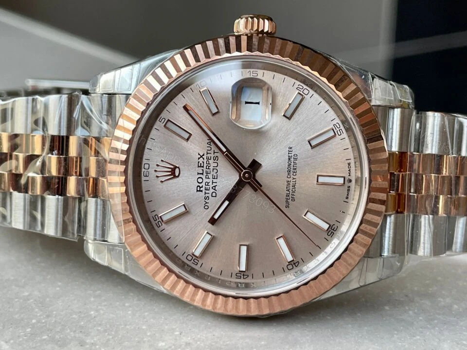 View 4 of VSF Factory 1:1 Rolex DateJust 41 126331 904L SS/RG Best Edition Champagne Gold Dial VS3235