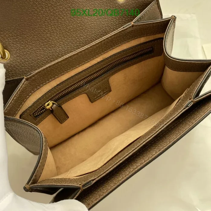 View 4 of Gucci Replica Queen Margaret Bee Bag QB71401 – GG Canvas & Leather Design