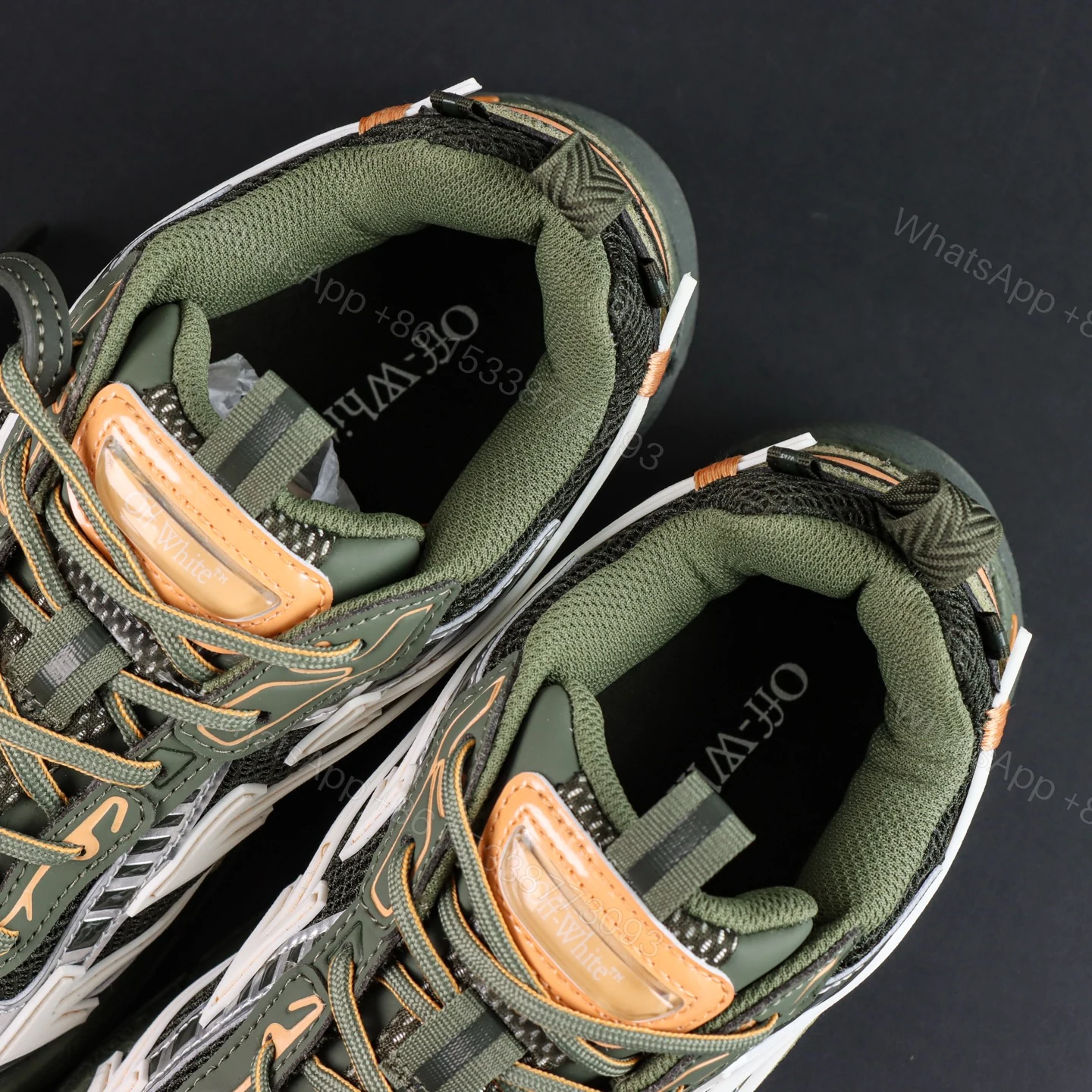 View 4 of Off White Be Right Back Green White