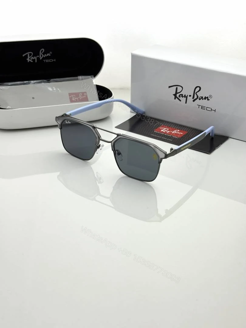 First Copy RayBan 04 Grey Black Sunglasses — view 1