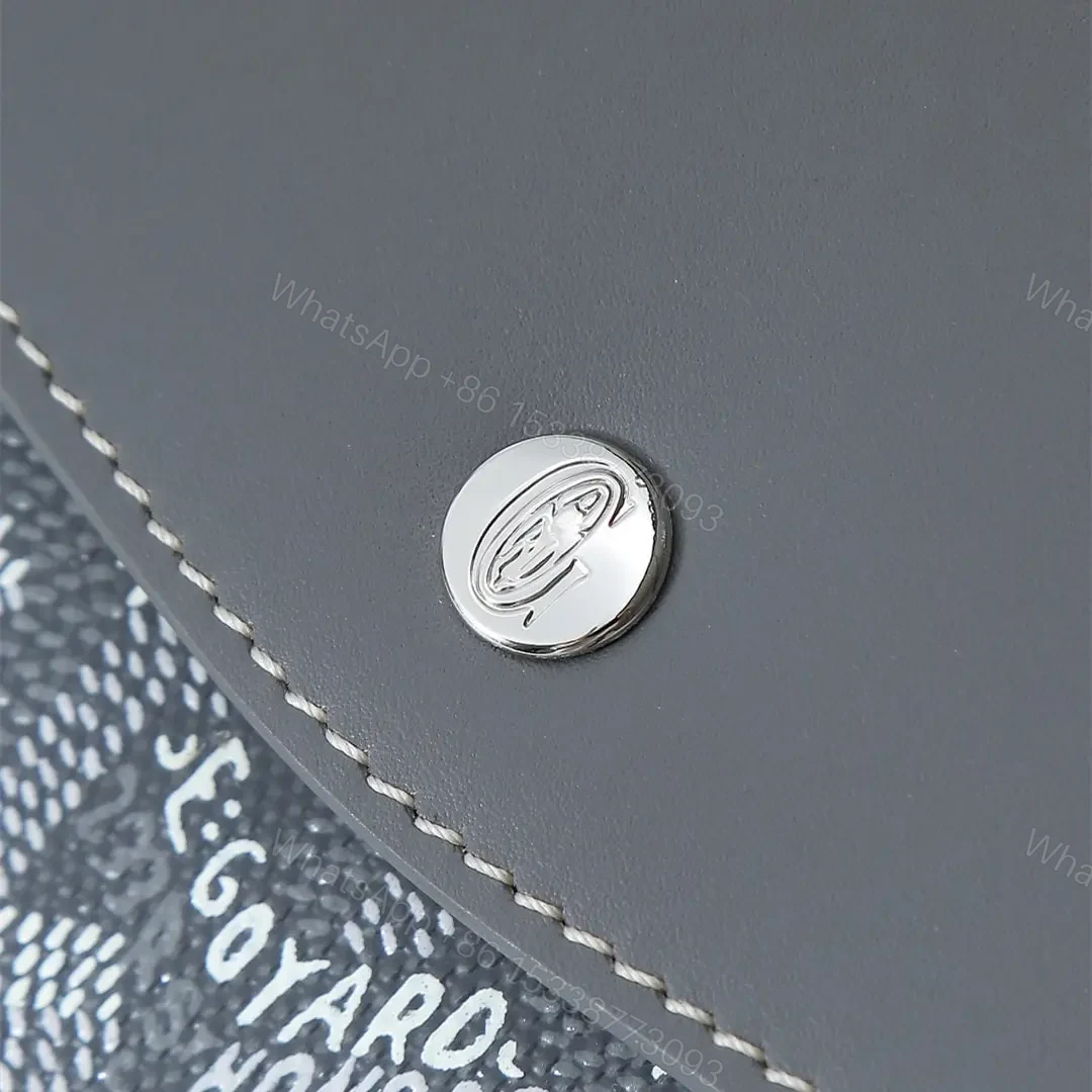 View 10 of 高仿Goyard*STGABR4拼色三折式錢夾錢包灰色免檢版
