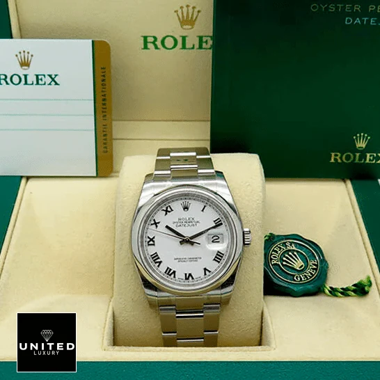 View 6 of Rolex Oyster Perpetual Datejust White Dial 116200 Replica