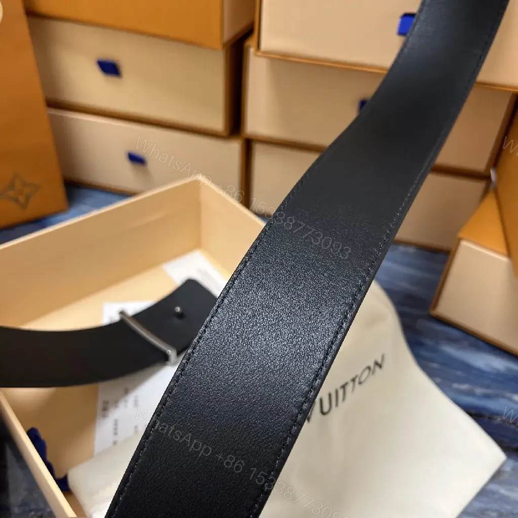 View 4 of Textured Leather Belt with Luxe Buckle – Modern, Versatile Luxury