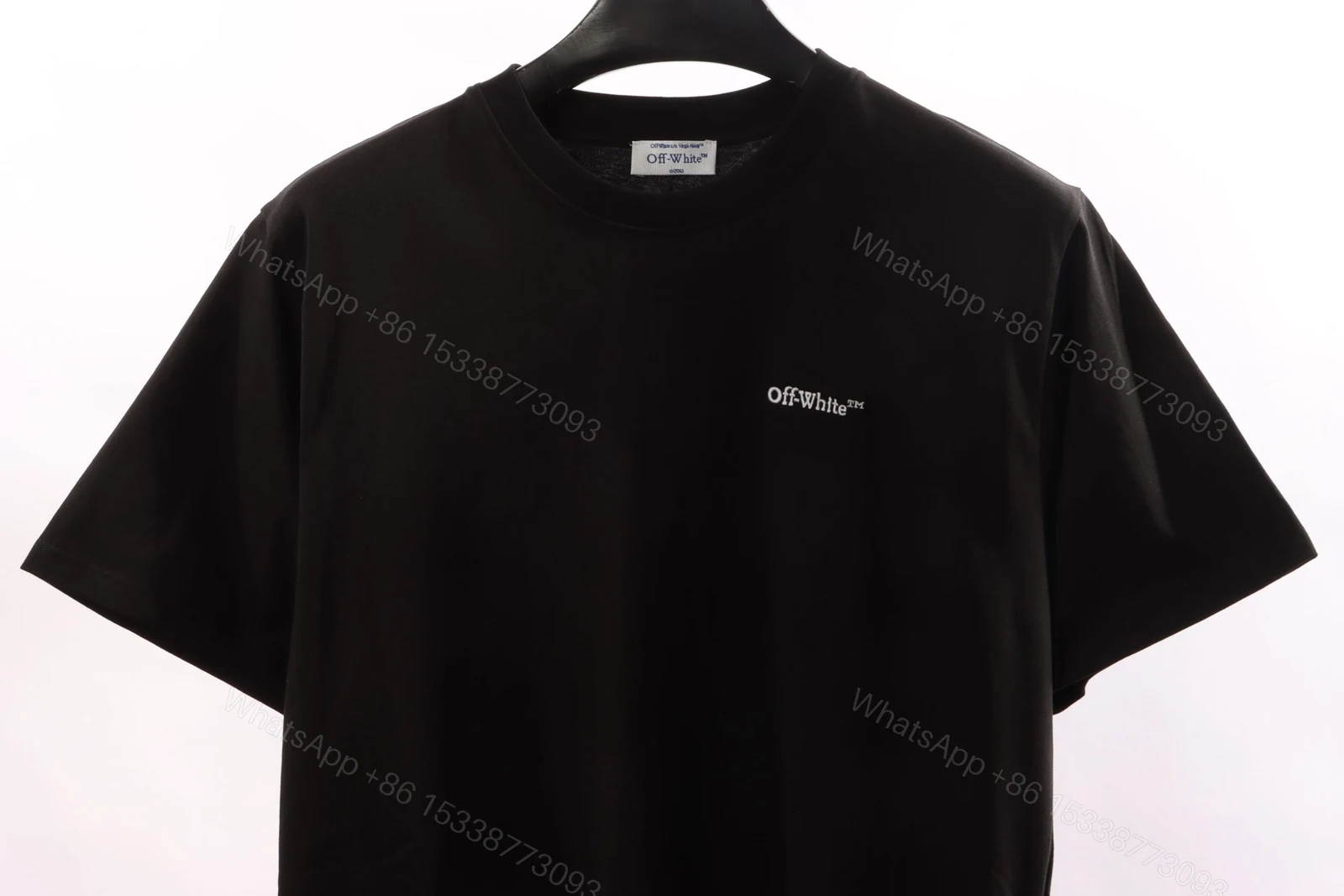 View 3 of Off-White Embroidered Arrow Black T-Shirt