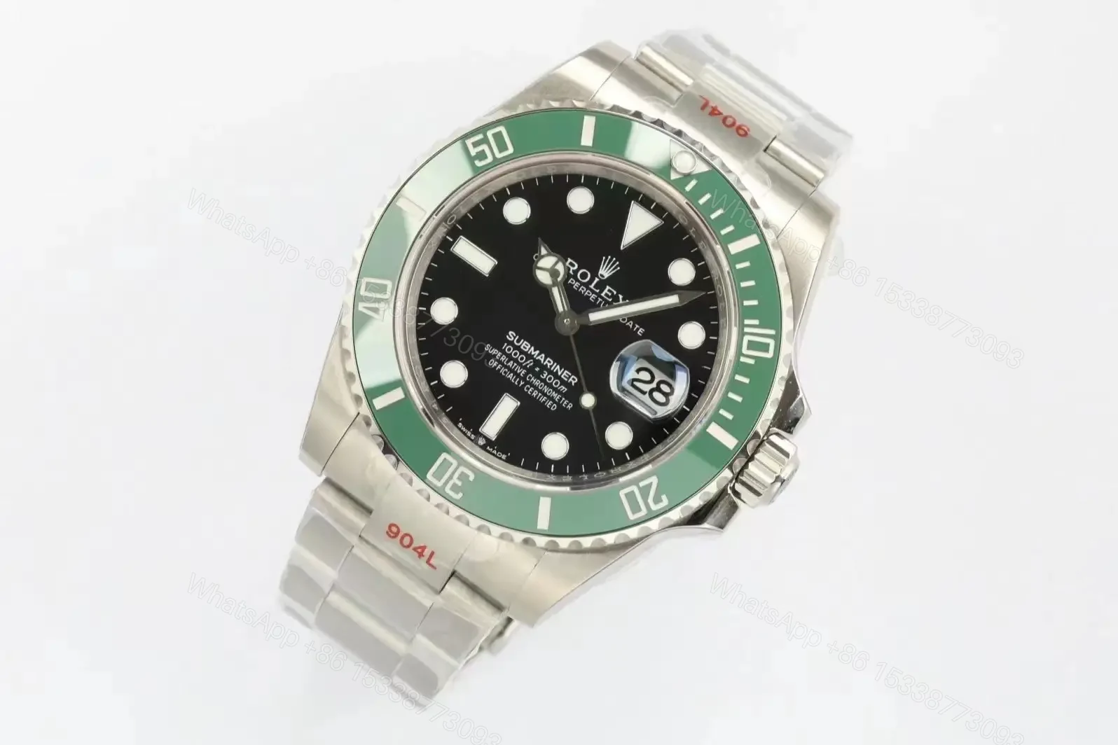 View 3 of Rolex Submariner Date 16610LV Mark 4 Green Bezel Watch 16610LV MK4