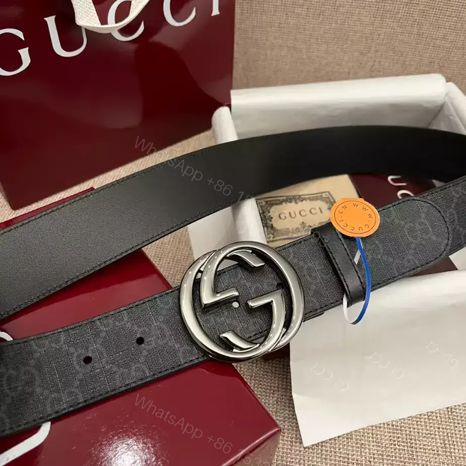 View 6 of GUCCI BELT WITH INTERLOCKING G BUCKLE 4CM – B104