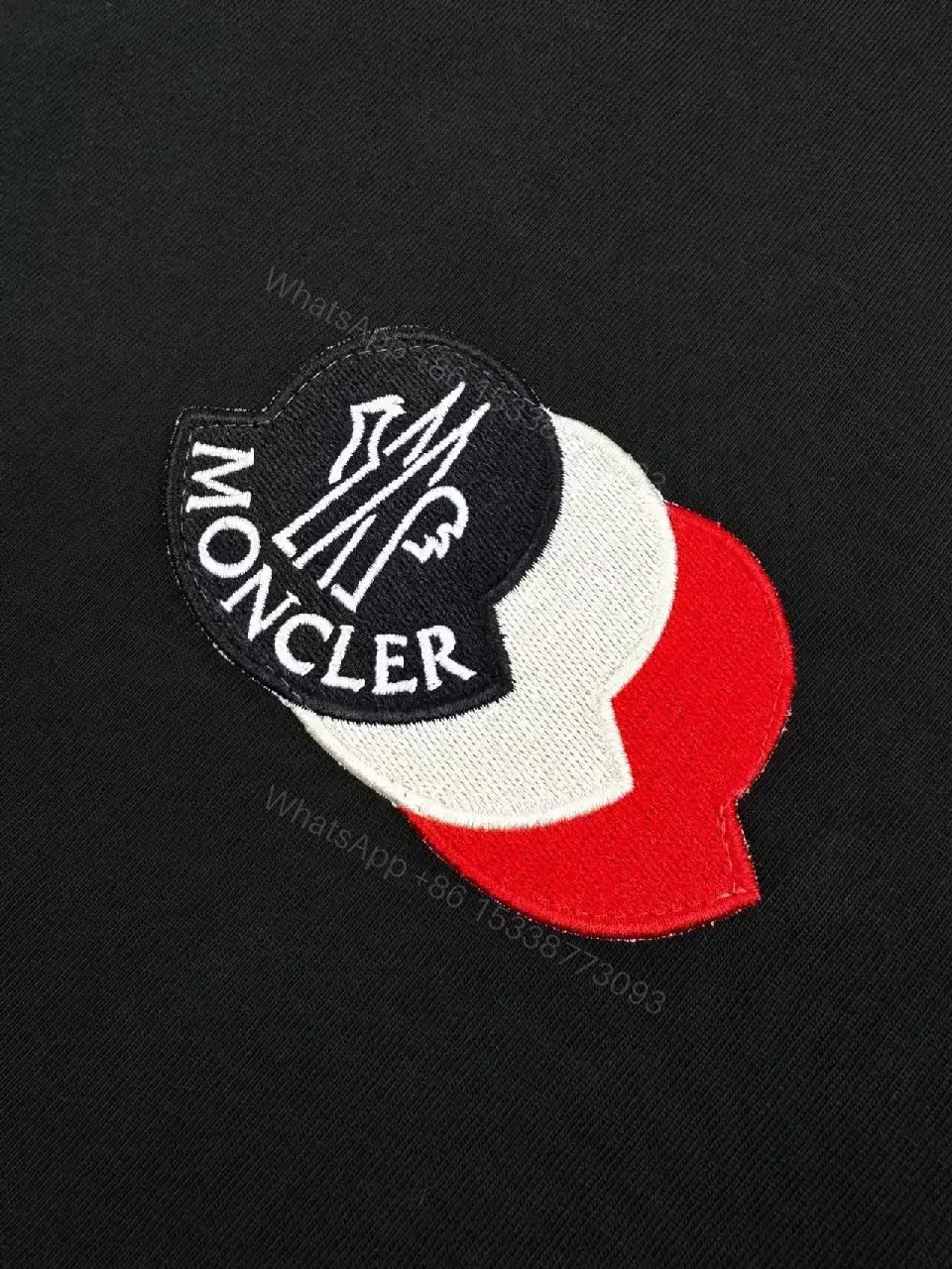 View 4 of Monochrome Crew Tee with Subtle Logo Detailing