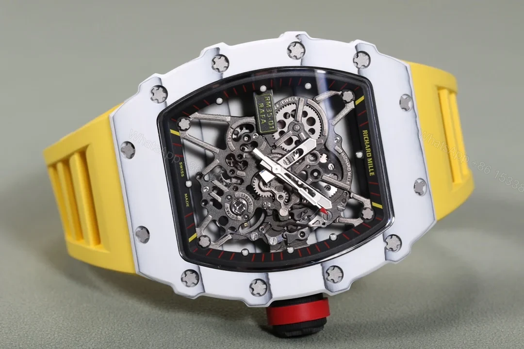 View 5 of Richard Mille RM35-01 NTPT Carbon Fiber RMUL3 White Gemstone Suspension Watch RM35-01-CARBON-WGS4