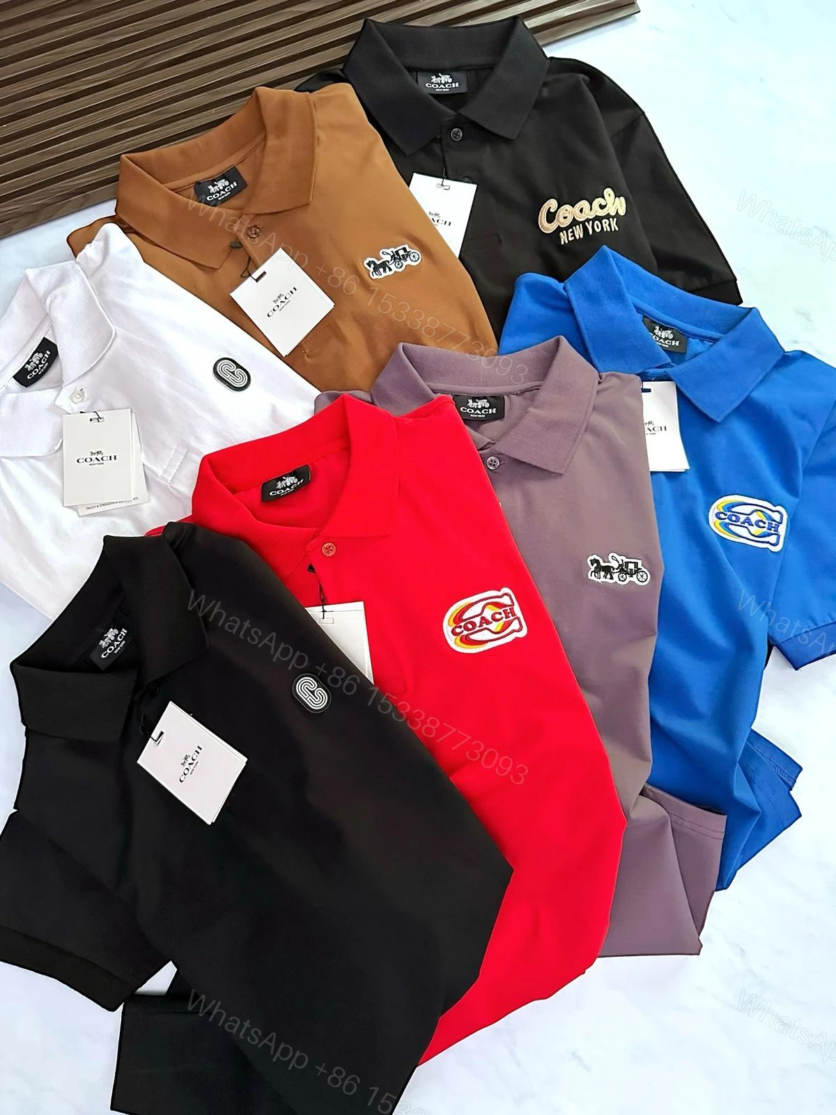 View 17 of FIRST COPY COACH IMPORTED QUALITY EXCLUSIVE POLO TEES