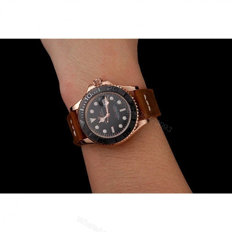 View 9 of Replica Rolex Yacht-Master Black Dial 1453861