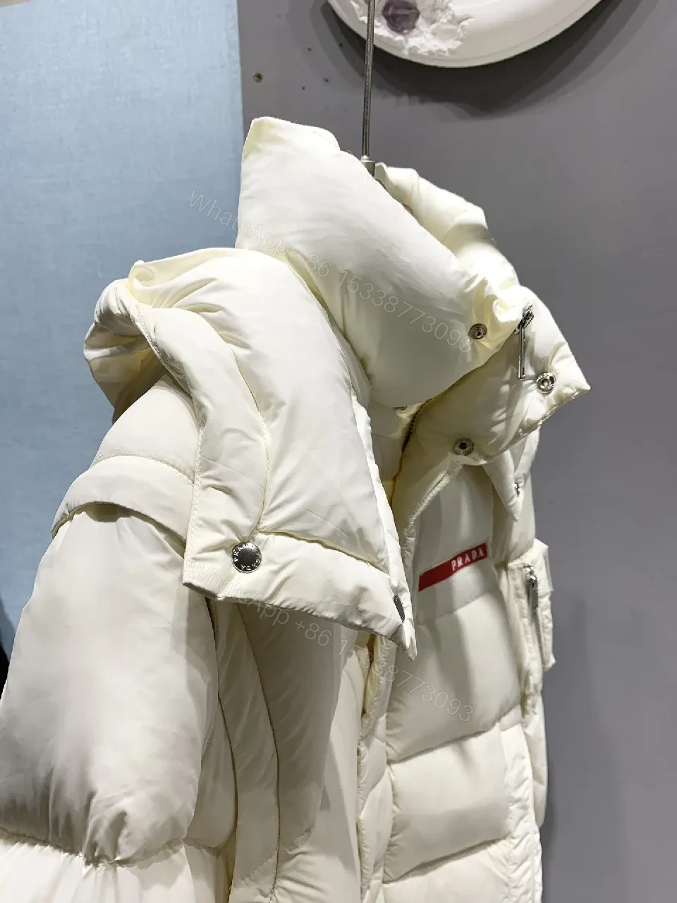 View 3 of Off-White Shade Puffer Jacket: Insulated, Durable, Chic