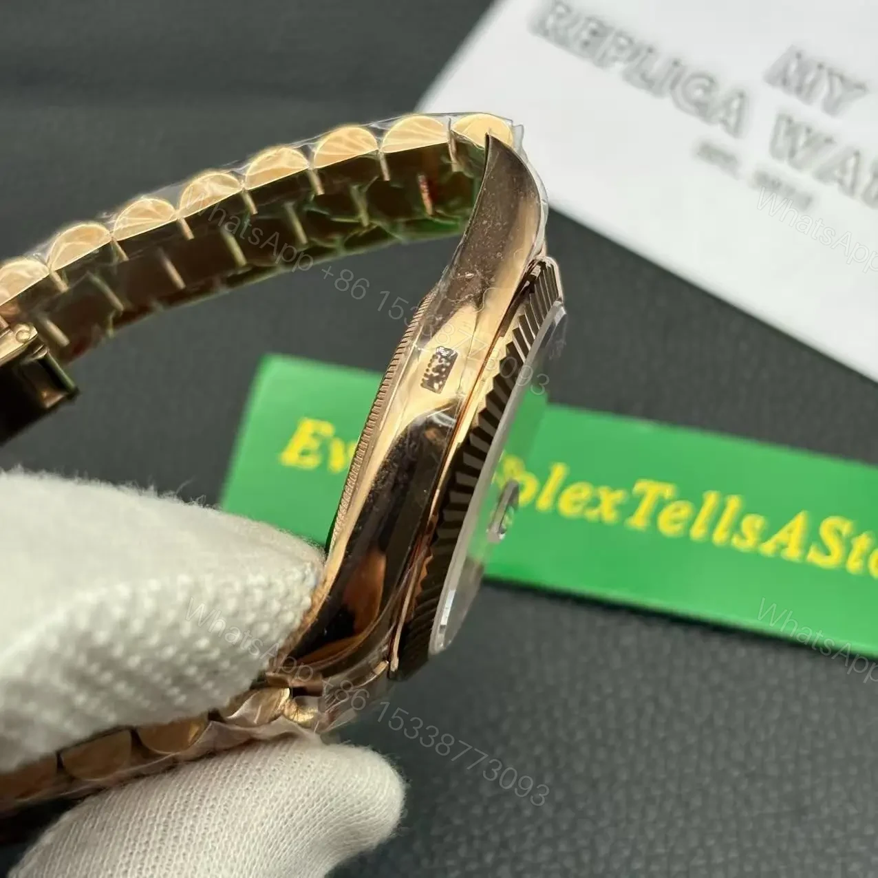 View 6 of Rolex Day-Date 40 Rose Gold Meteorite Dial