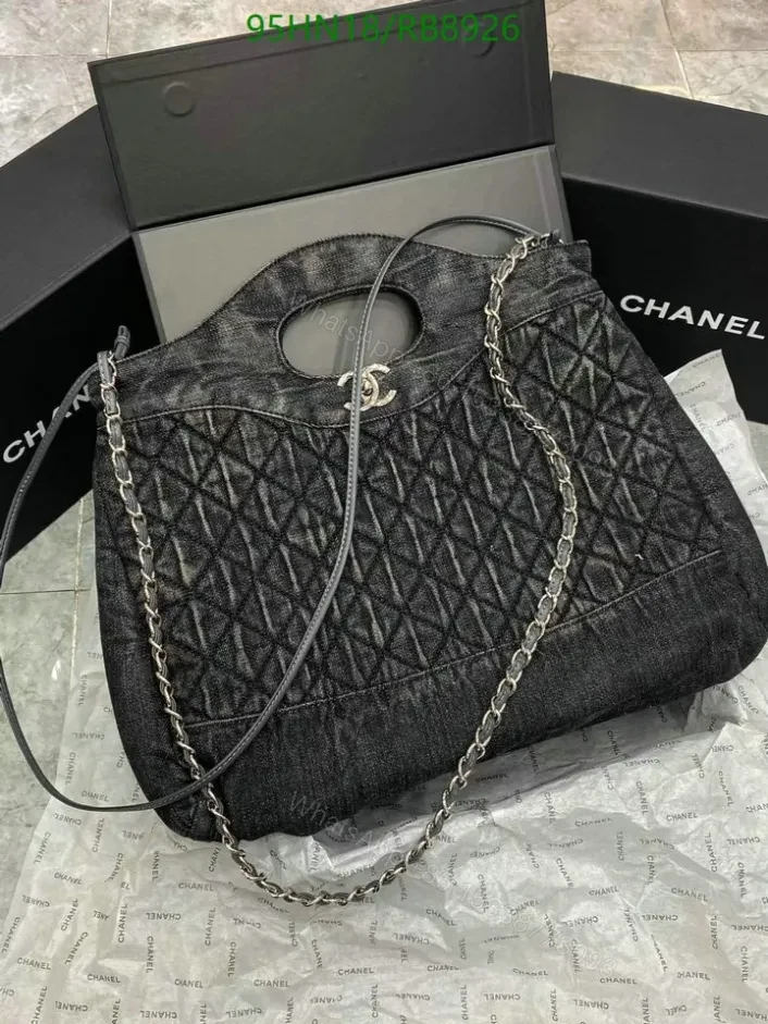 Chanel Quilted Flap Denim Black Bag RB89261 — view 1