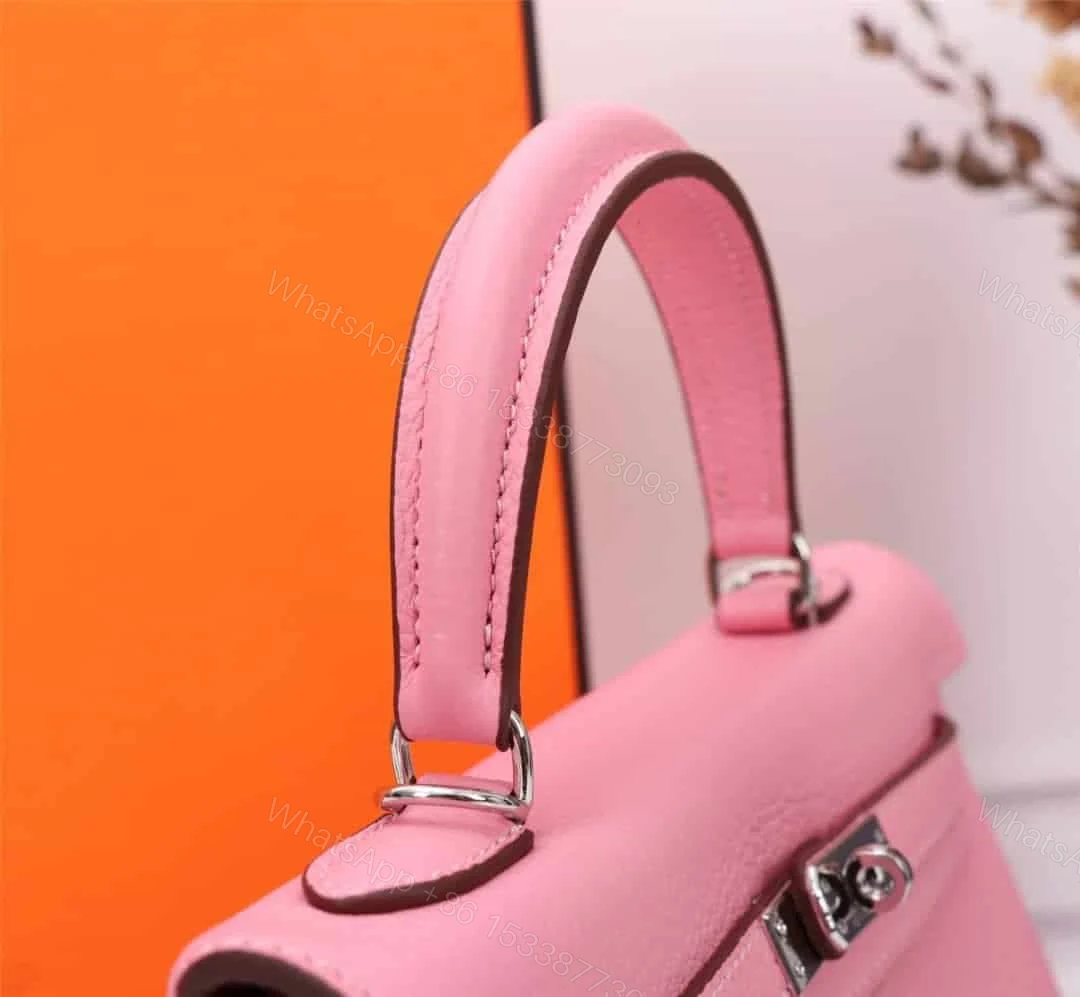 View 3 of HERMÈS KELLY 28 SELLIER HANDBAG IN ROSE CONFETTI EPSOM WITH PALLADIUM HARDWARE 28CM