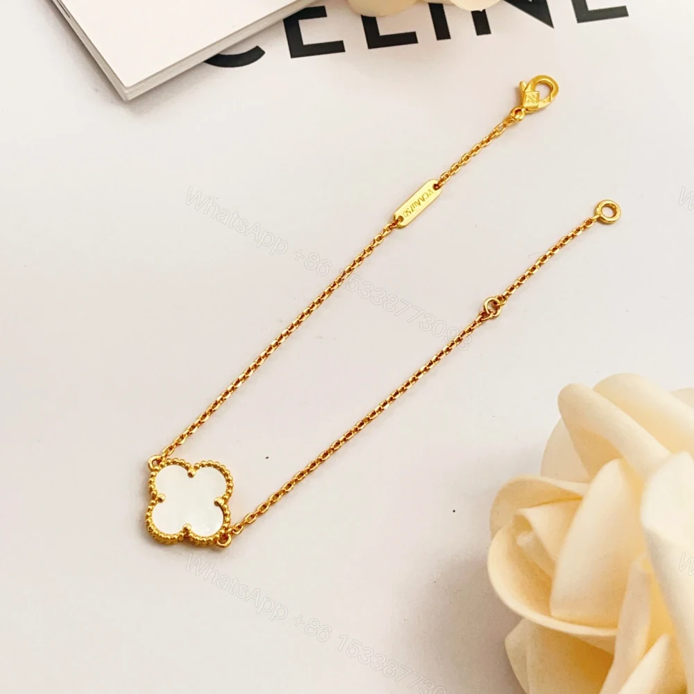View 2 of 高仿首飾VanCleef&Arpels*RF68800單花貝母黃金手鏈