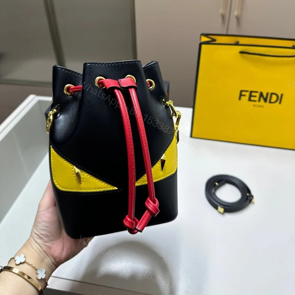 View 6 of FENDI MON TRESOR LUNAR NEW YEAR MINI BAG BLACK 15CM 8BS093ATXUF1QIO