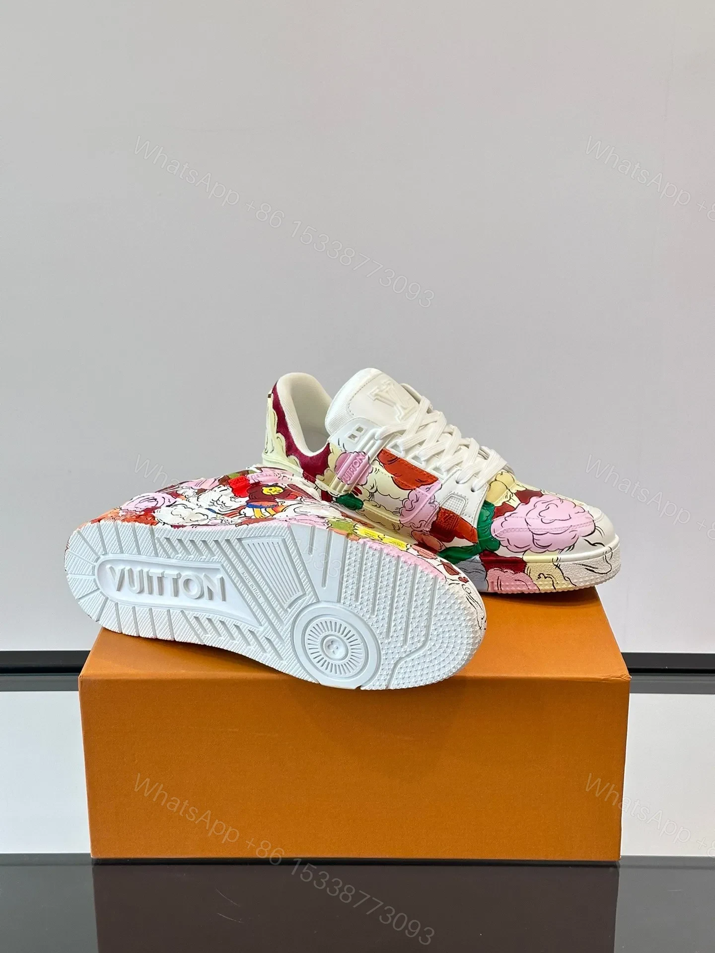 View 6 of LV Men Multicolor Leather Sneakers