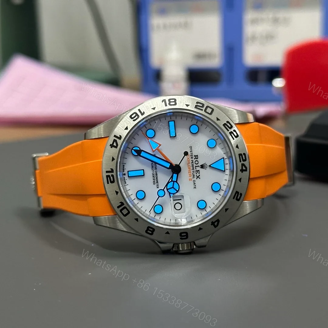 View 2 of Rolex Explorer II 226570 42mm Super Clone Clean White Dial
