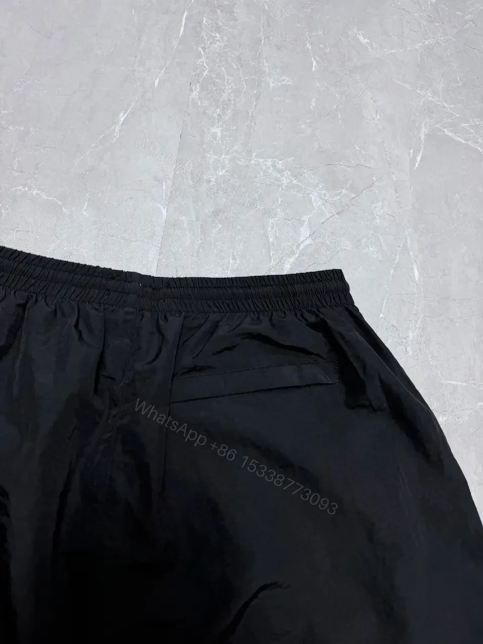 View 8 of Black Nylon Tech Shorts Lightweight Balenciaga Drawstring Closure Short Pants