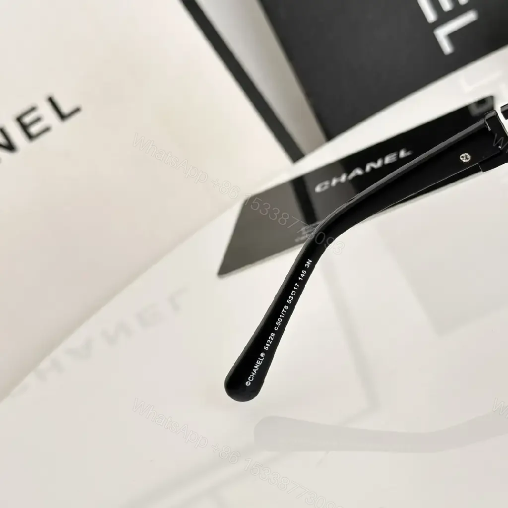 View 5 of Bold Black Acetate Sunglasses — Oversized, Signature Design, UV400 Protection