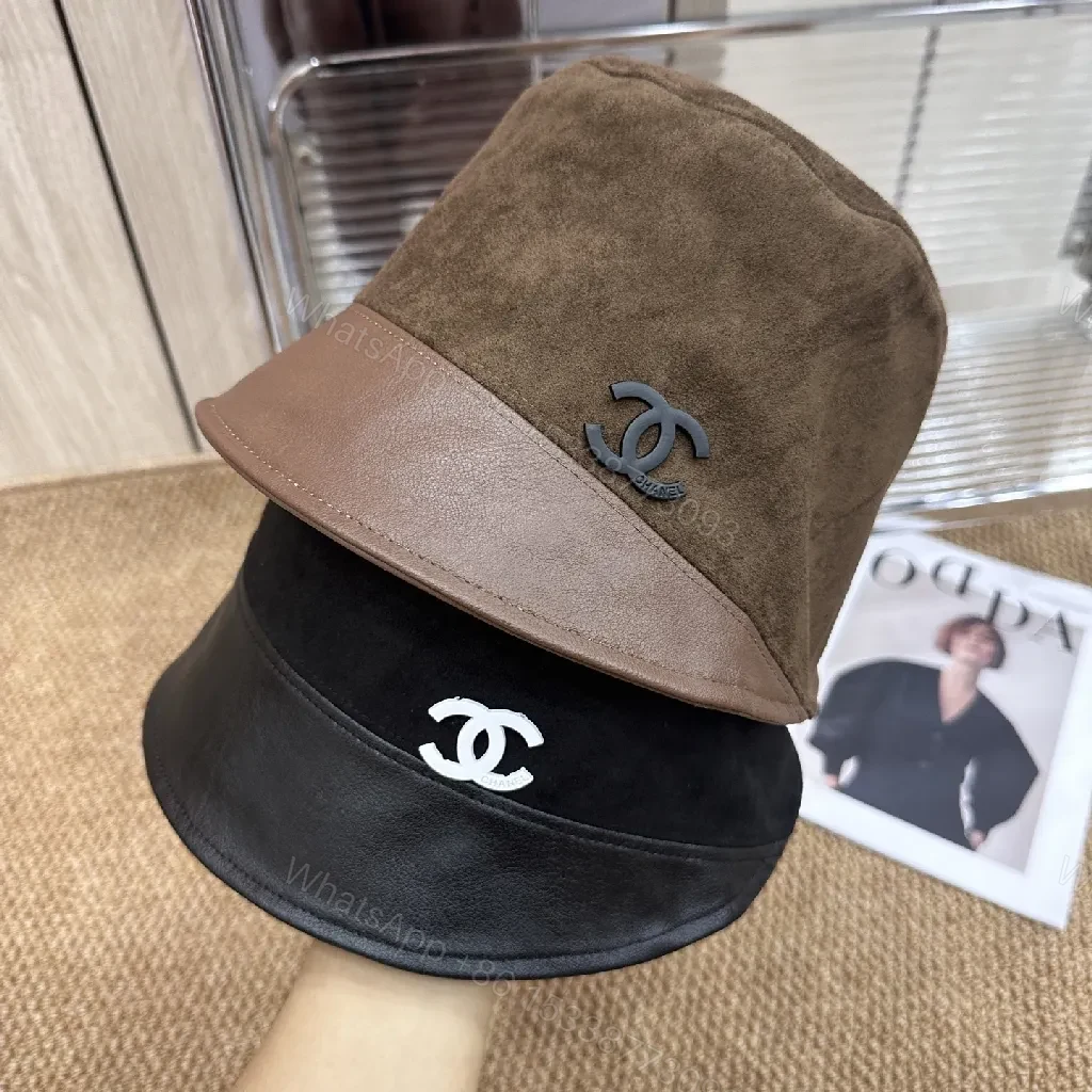View 6 of Suede-Luxe Bucket Hat with Leather Band – Modern Chic Minimalist Cap