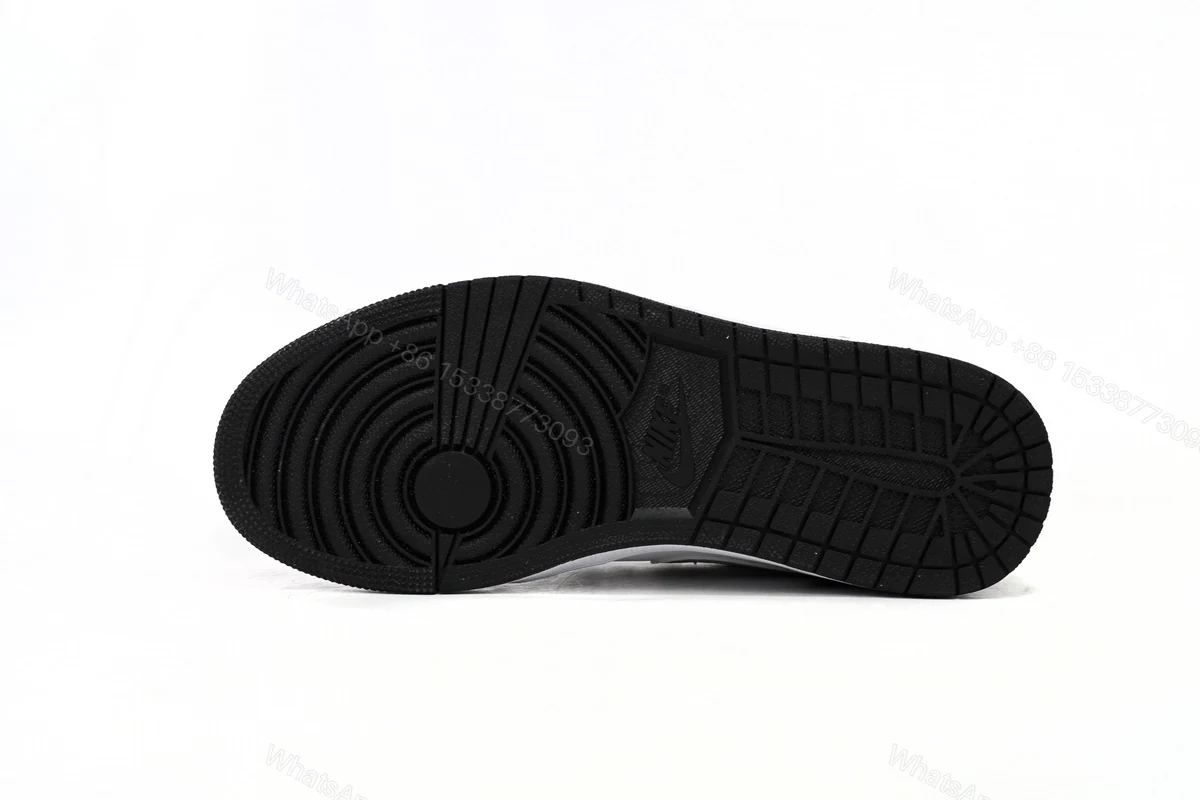 View 7 of Air Jordan 1 Low Black and White Gray 552780-018