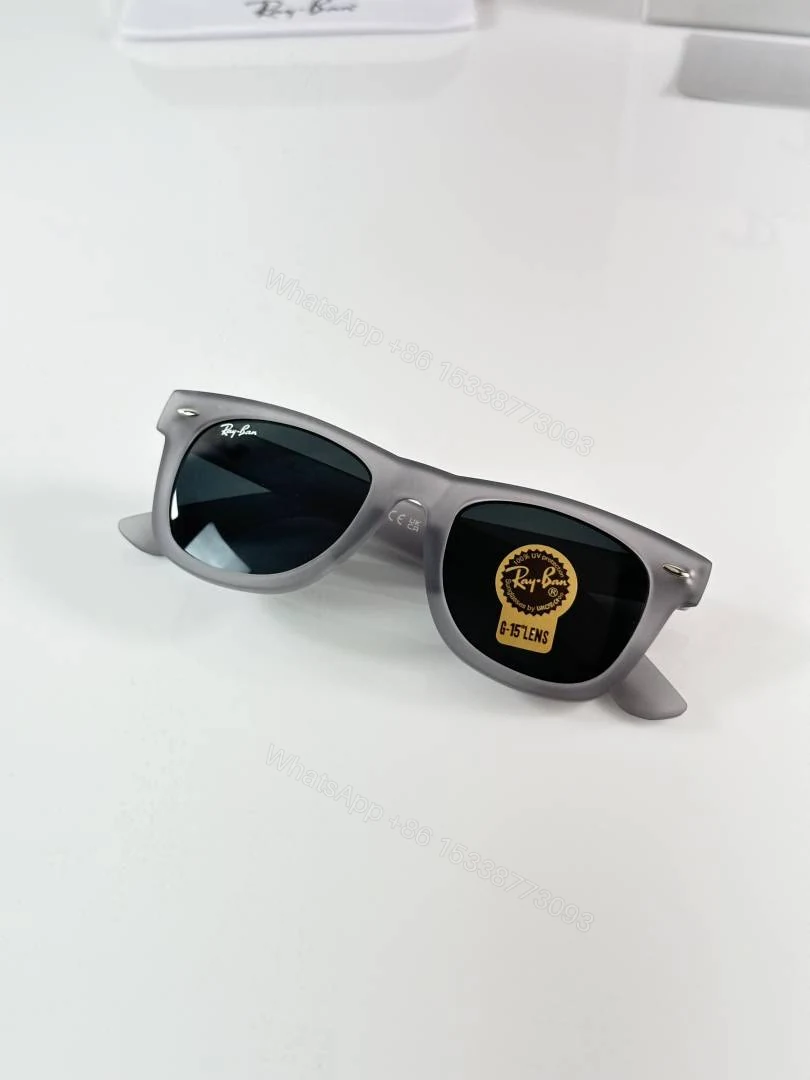 View 3 of First Copy Ray-Ban 2140 Grey Black Sunglasses UV Protected Premium Quality