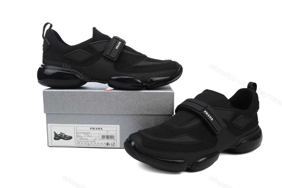 View 2 of Prada Cloudbust Velcro sneakers Black