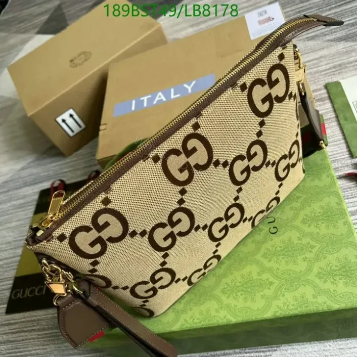 View 3 of Gucci Beige Replica Jumbo GG Messenger Bag – Inspired 1:1 Luxury