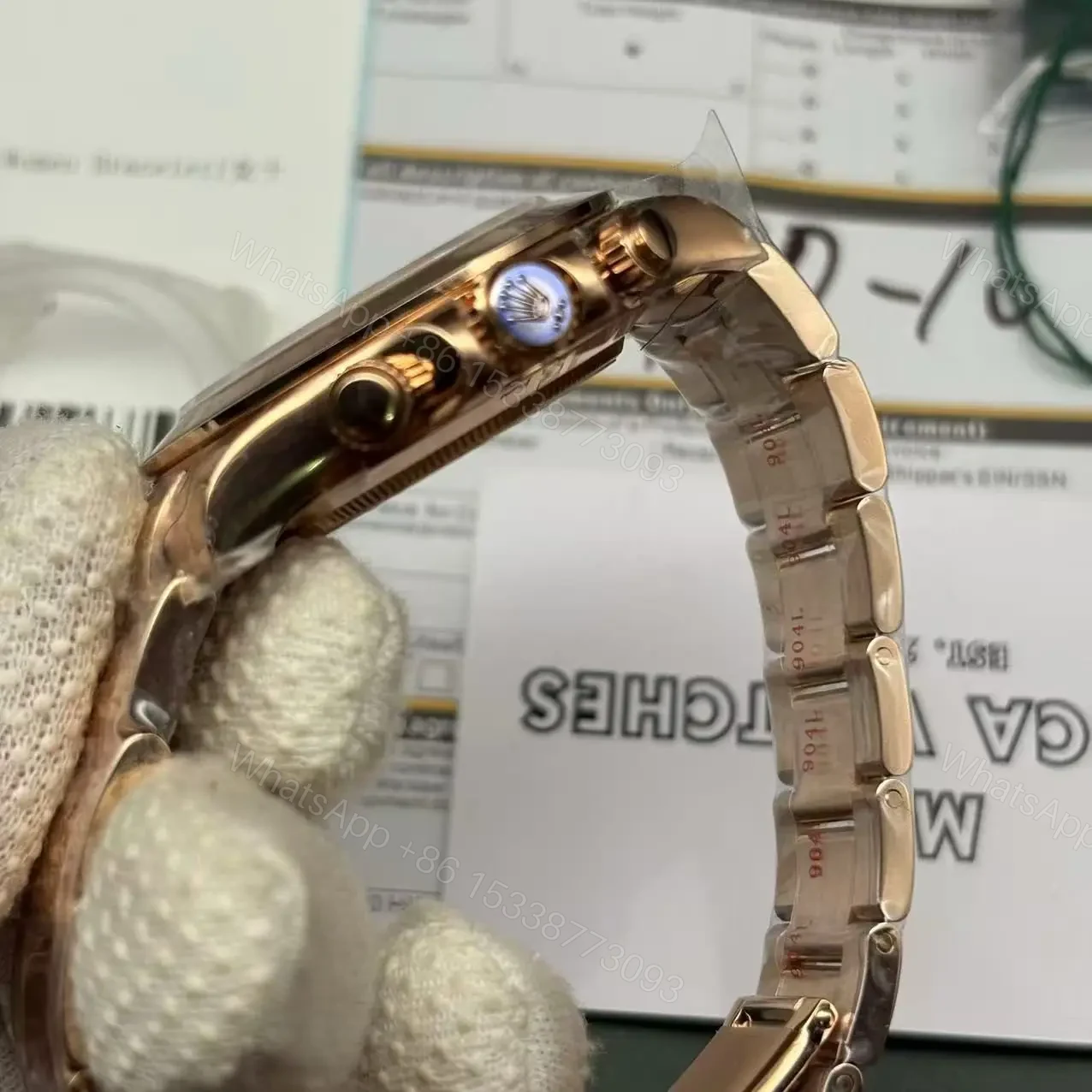 View 4 of Rolex Daytona Rose Gold Swiss Made Clone 116505/1