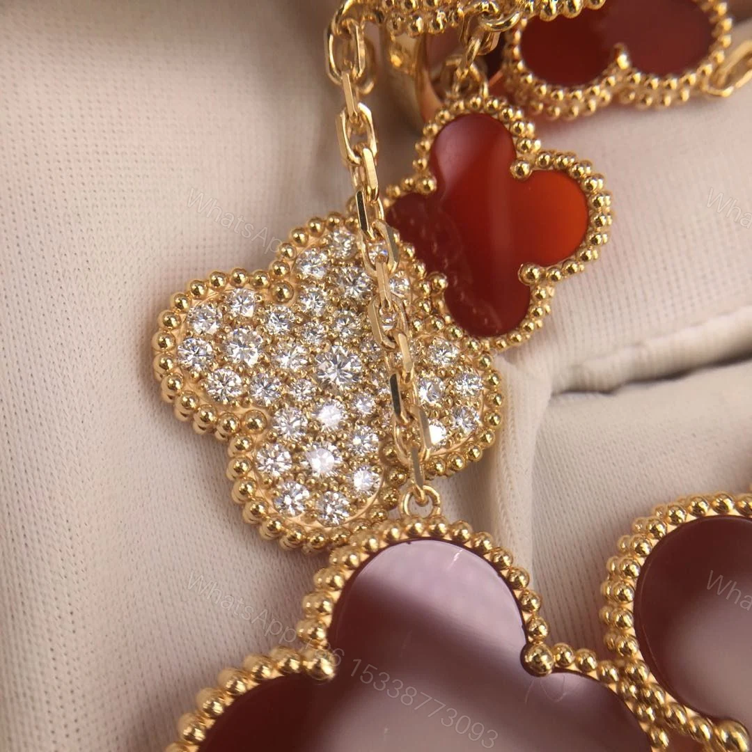 View 6 of VCA Magic Alhambra Earrings With Diamonds