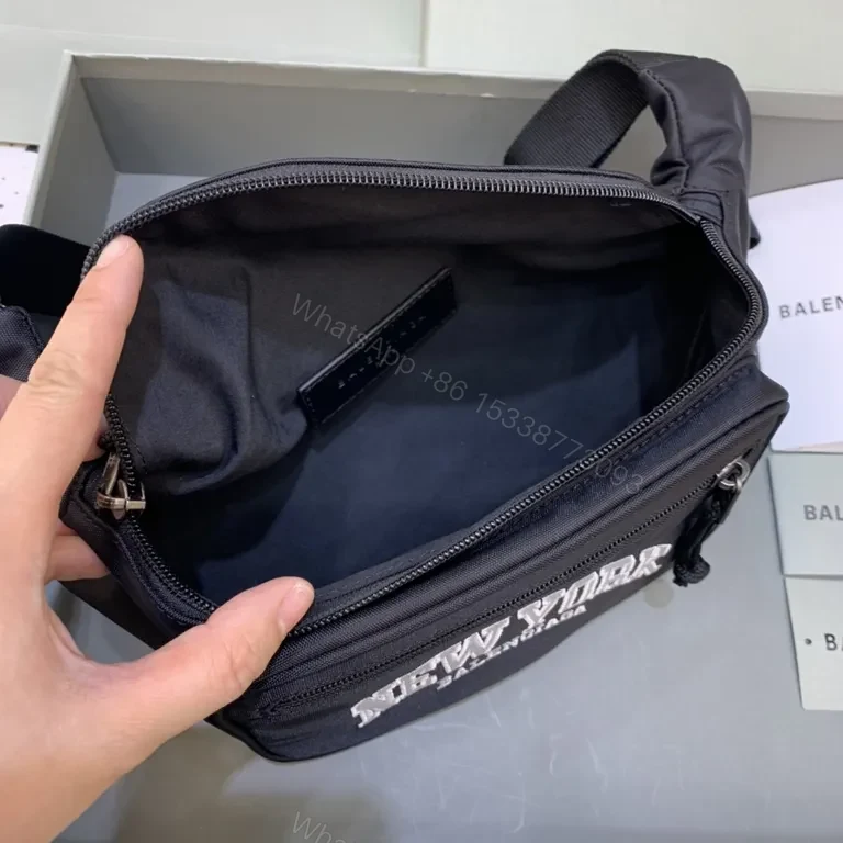 View 8 of Black Nylon Belt Bag + Balenciaga Style + Everyday Luxury Waist Bag