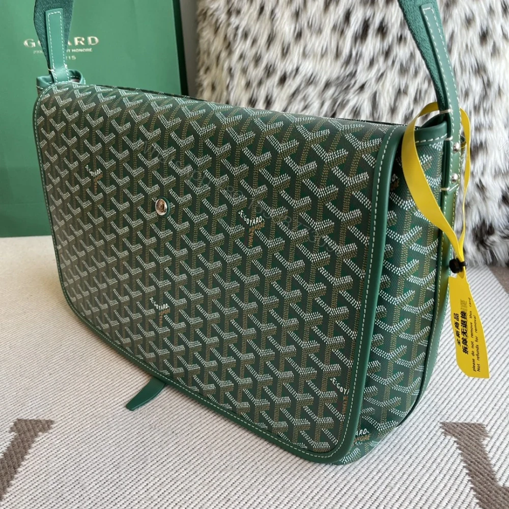 View 6 of 高仿Goyard*Capetien系列CAPETIX郵差包綠色中號免檢版