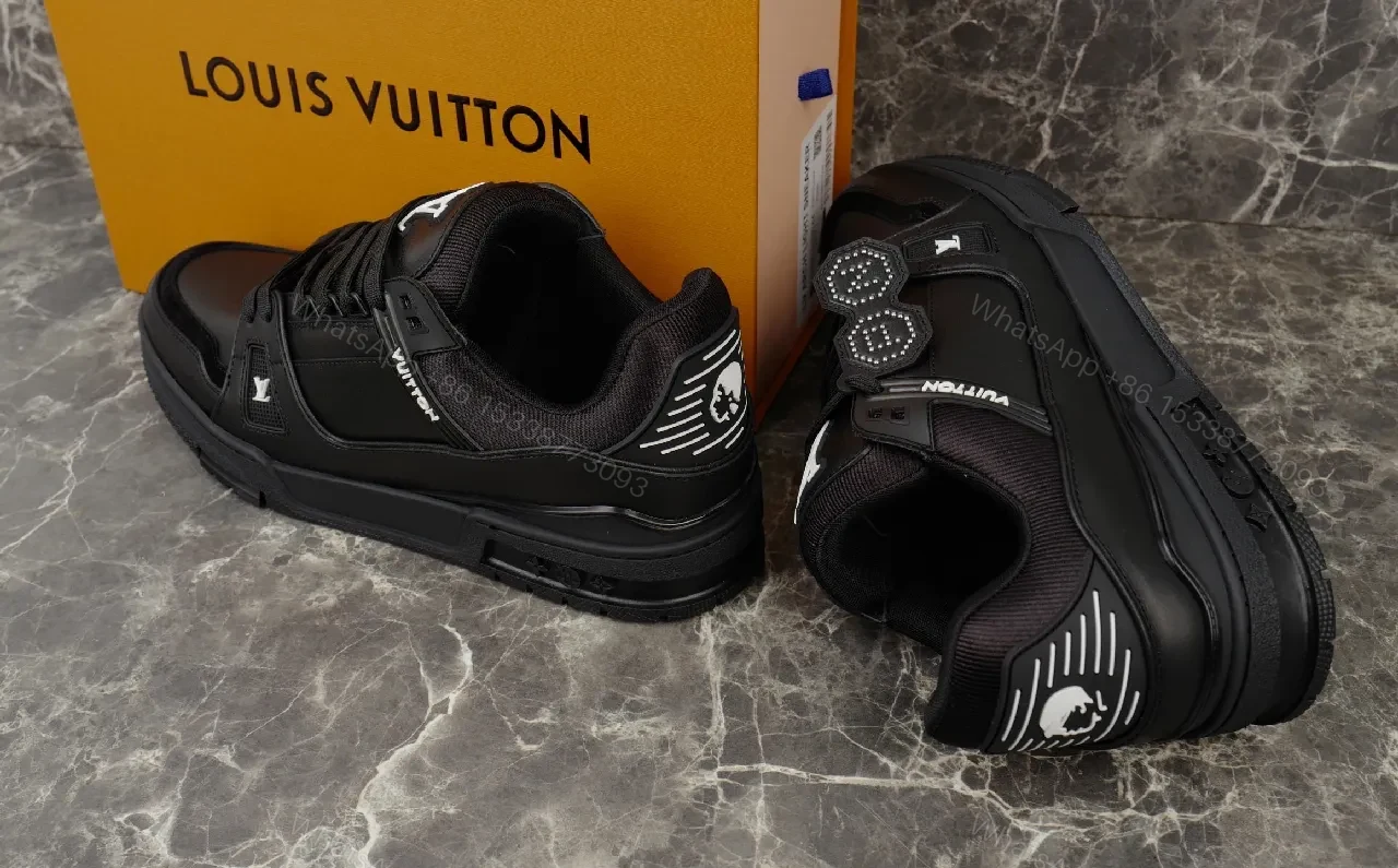 View 4 of Monochrome Leather Luxe Sneaker with All-Day Comfort