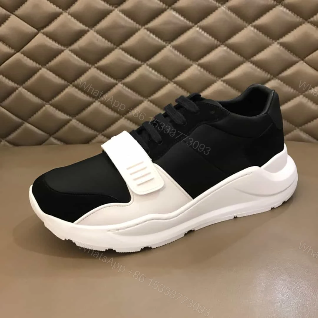 View 5 of BURBERRY SUEDE AND NEOPRENE HIGH-TOP SNEAKERS – BBR20