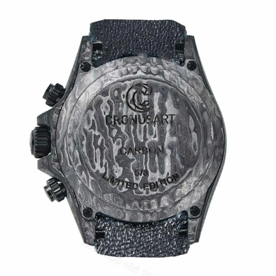View 4 of Rolex Daytona Super Clone DiW NTPT Carbon 46490: Lemon Edition Forged Carbon Chronograph