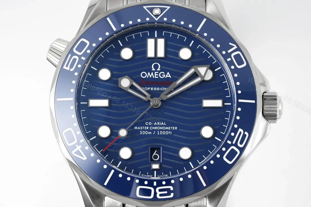 View 2 of Omega Seamaster 300M Blue Dial Ceramic Bezel Stainless Steel Watch 42MM