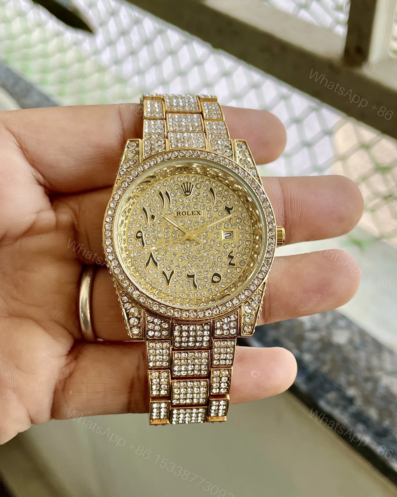 View 4 of Rolex Arabic Golden Daimond