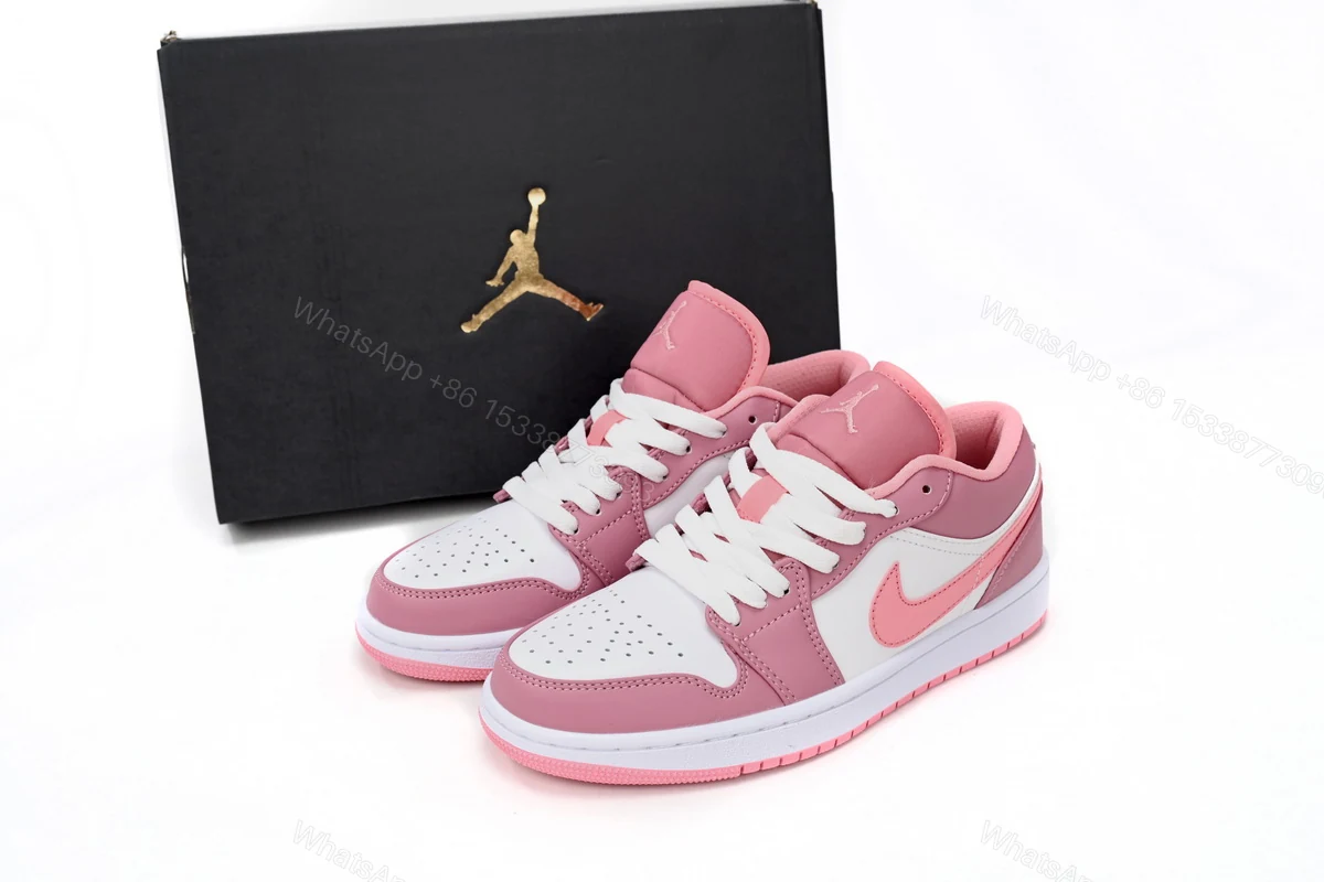Air Jordan 1 Low Pink White 553560-616 — view 2