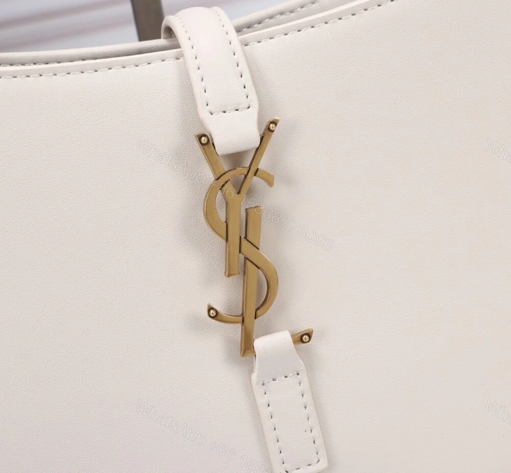 View 6 of Saint Laurent Le 5 À 7 Hobo Bag In Smooth White 23Cm 6572282R20W9207