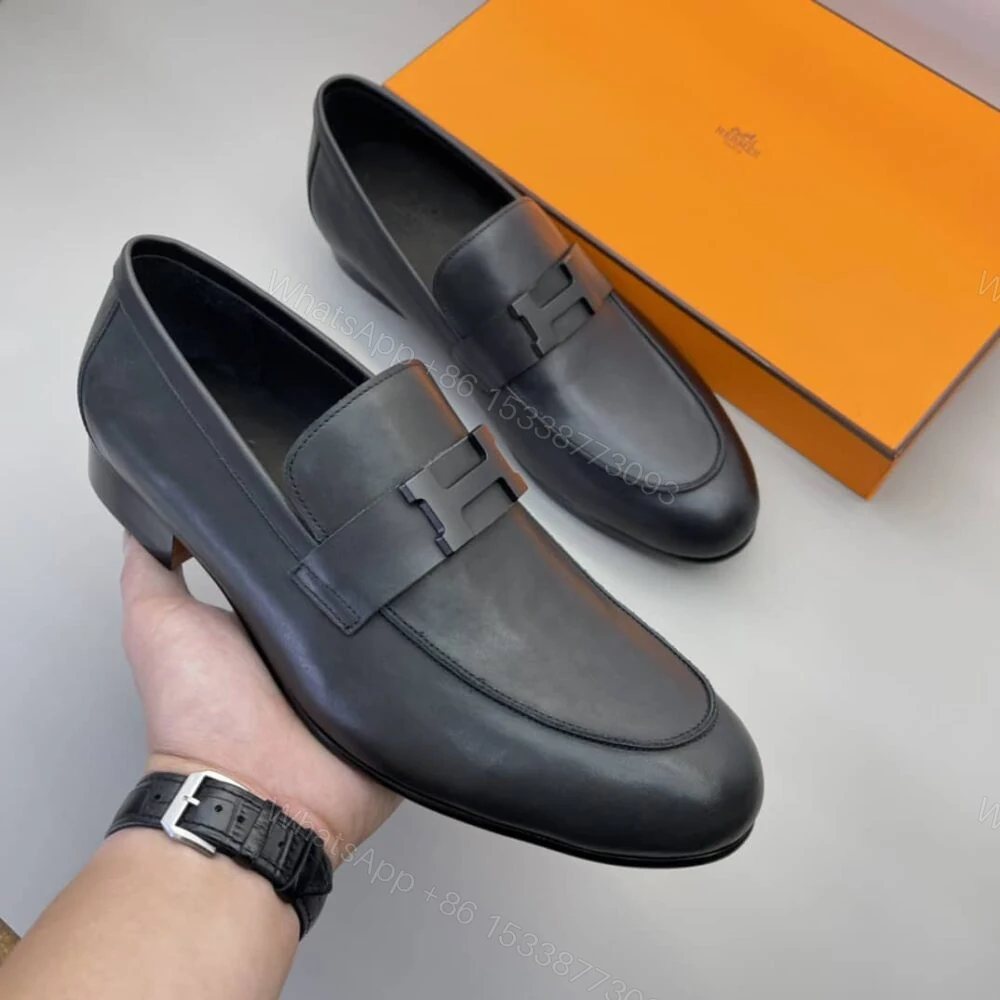 View 4 of Hermes Paris Loafer Black With Black Metal H232903ZA02395