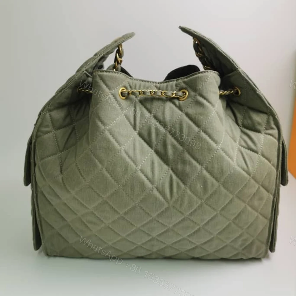 View 5 of Chanel 25 Medium Handbag Suede Grey 34Cm