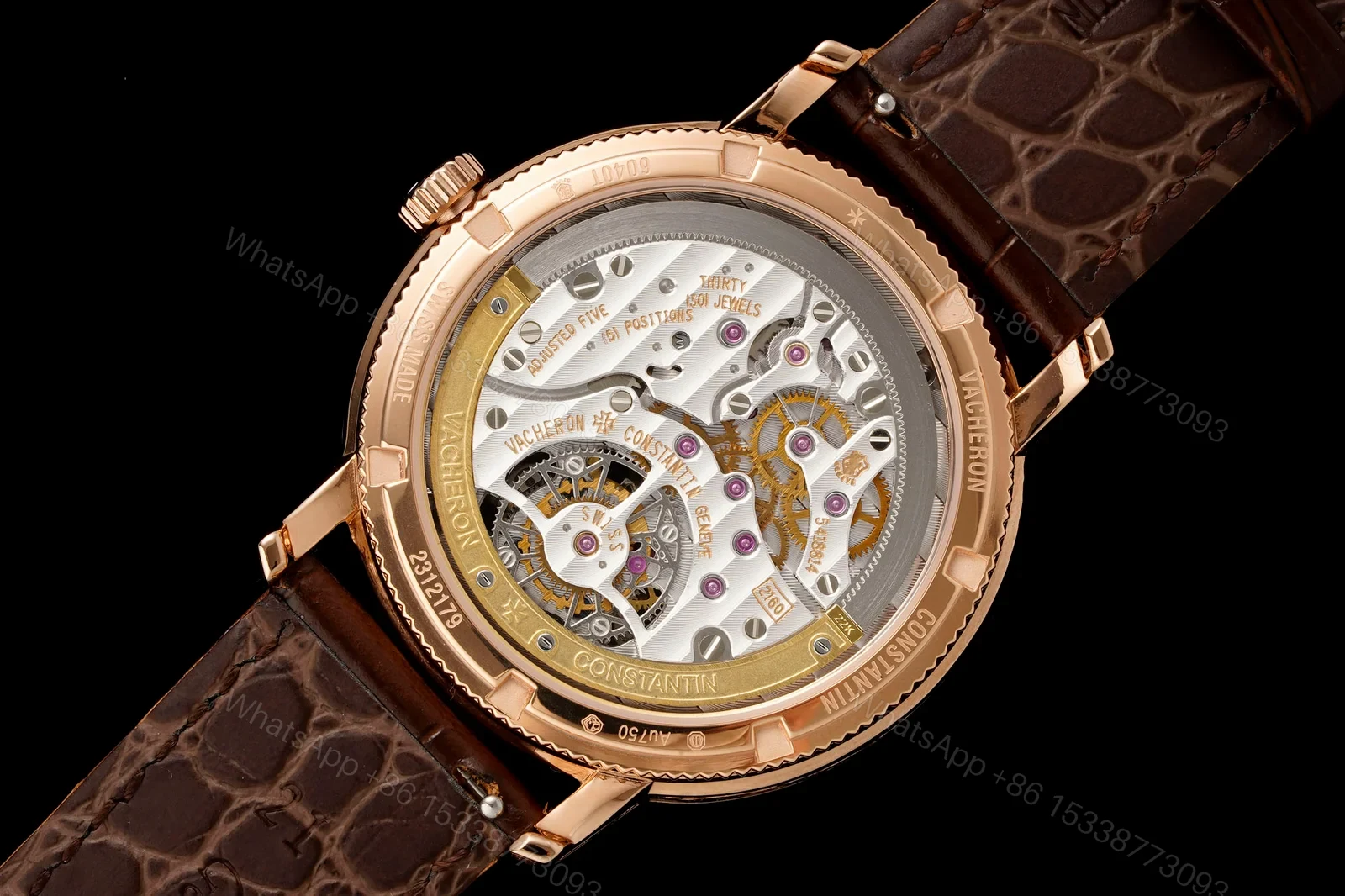View 9 of Vacheron Constantin Traditionnelle Tourbillon Dragon Phoenix Engraved Dial Watch 41mm 2026 Edition RG-VC-TRADITIONNELLE-DRAGON-PHOENIX-41