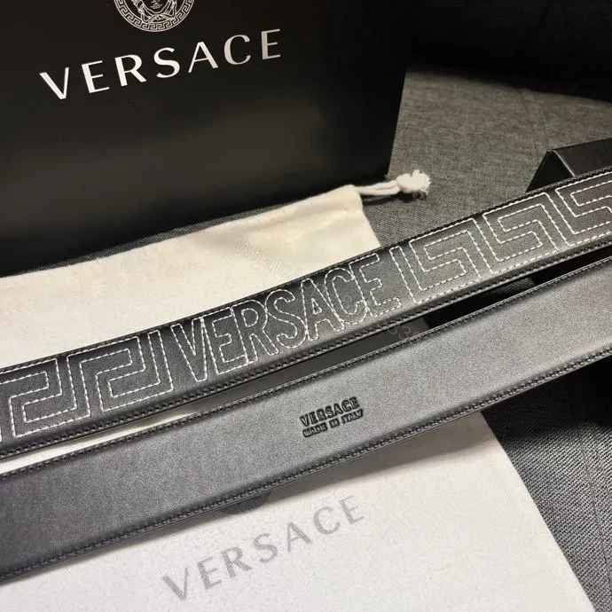 View 5 of Bold Straps Leather Belt with Signature Hardware Buckle
