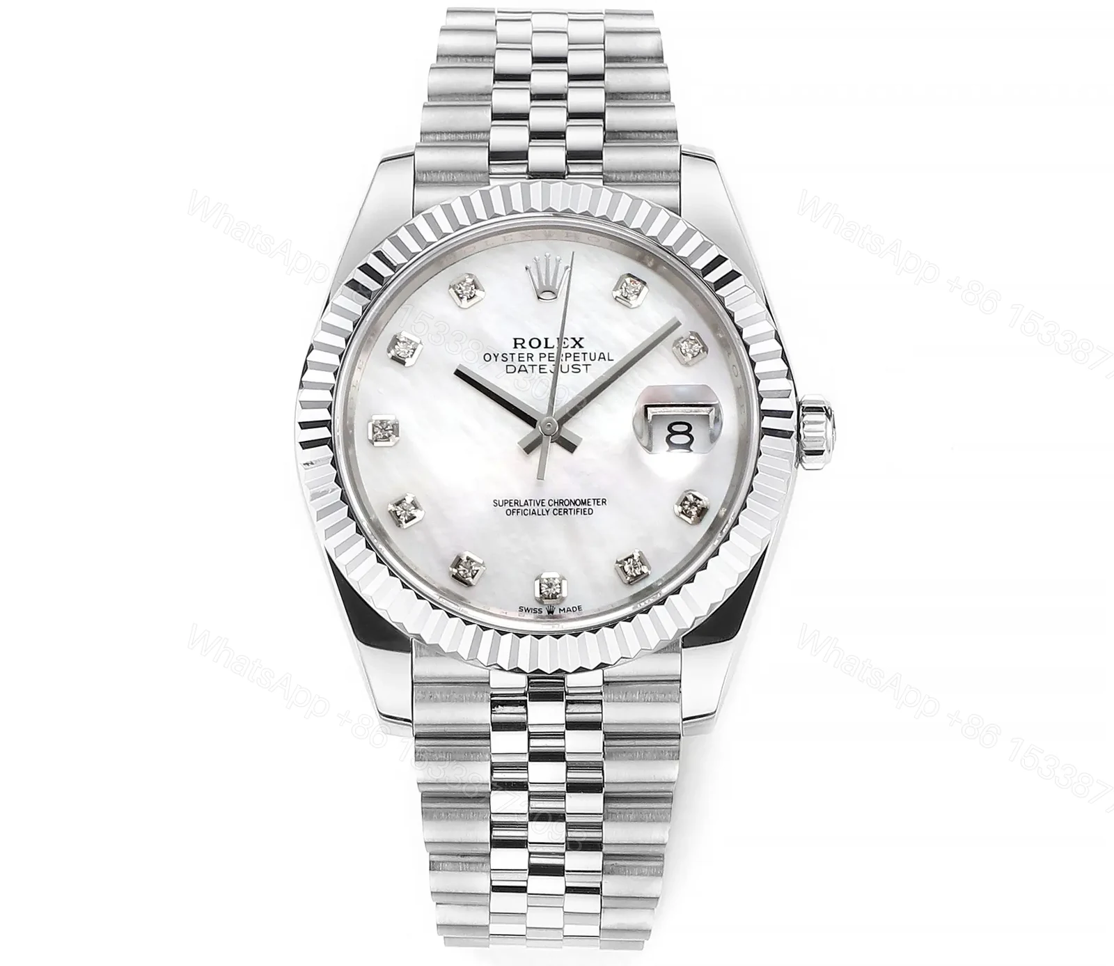 3A Factory Clean Factory DDF Silver Classic Datejust Watch 41mm — view 1