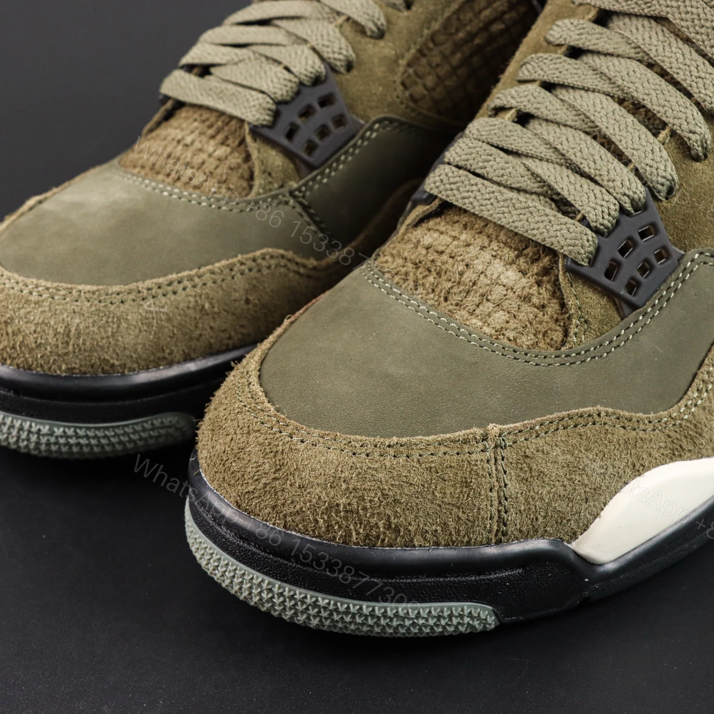 View 4 of Air Jordan 4 Retro SE Craft Medium Olive Reps